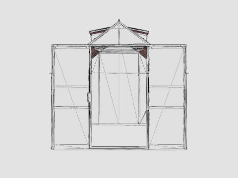 Greenhouse Uranus 9900 Glass ALU 3D Model