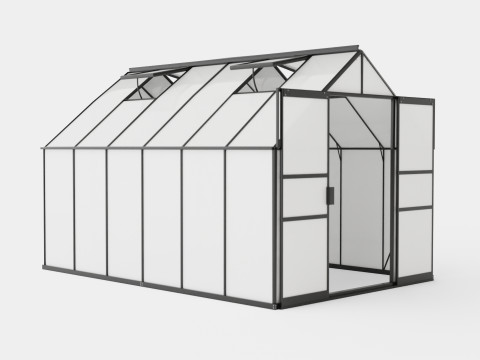 Greenhouse Uranus 9900 Glass Black 3D Model