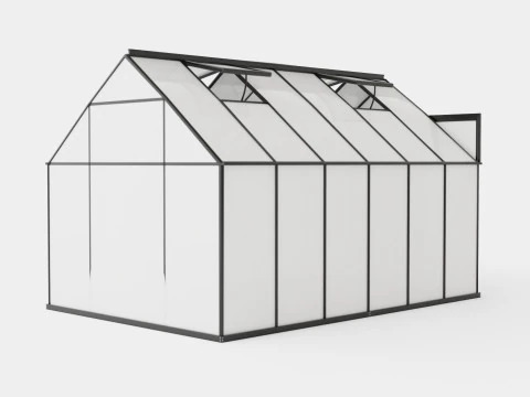 Greenhouse Uranus 9900 Glass Black 3D Model