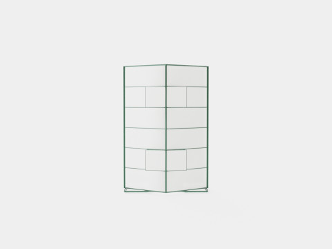 Greenhouse Uranus 9900 Glass Green Model 3D
