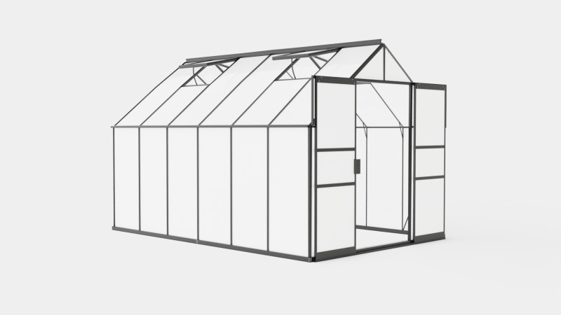 Greenhouse Uranus 9900 Poly Black 3D Model .c4d .max .obj .3ds .fbx .stl .blend 