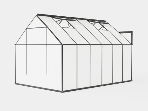 Greenhouse Uranus 9900 Poly Black 3D Model