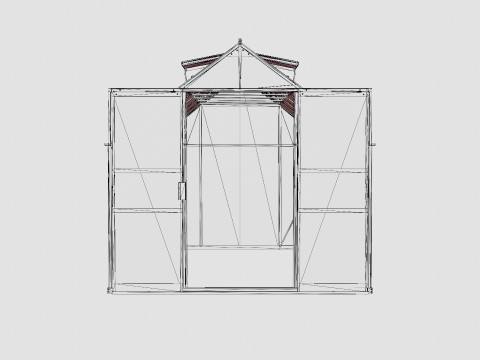 Greenhouse Uranus 9900 Poly Black 3D Model