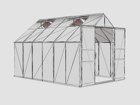 Greenhouse Uranus 9900 Poly Black 3D Model