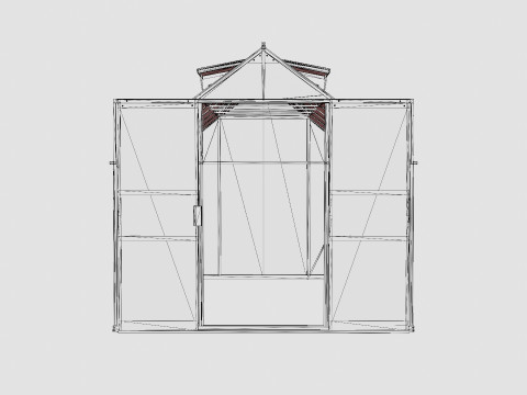 Greenhouse Uranus 9900 Poly Green 3D Model