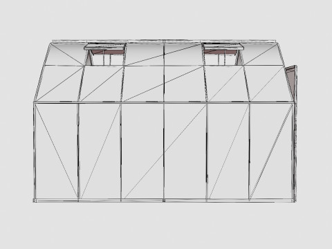 Greenhouse Uranus 9900 Poly Green 3D Model