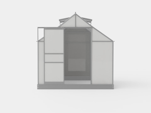 Greenhouse Venus 3800 Glass Grey 3D Model