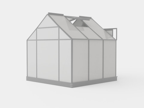 Greenhouse Venus 3800 Glass Grey 3D Model