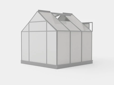Greenhouse Venus 3800 Glass Grey 3D Model