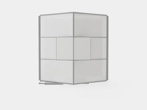 Greenhouse Venus 3800 Glass Grey 3D Model