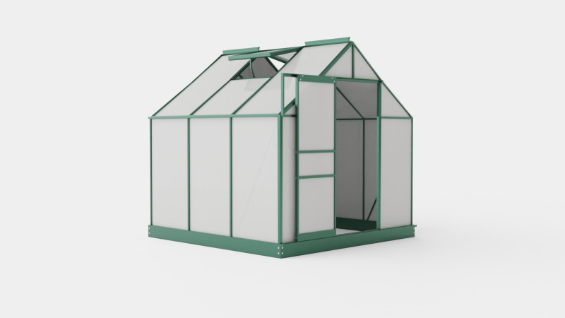 Greenhouse Venus 3800 Glass Green 3D 模型 .c4d .max .obj .3ds .fbx .stl .blend