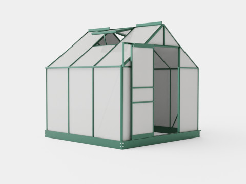 Greenhouse Venus 3800 Glass Green 3D Model