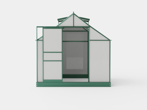 Greenhouse Venus 3800 Glass Green 3D 模型