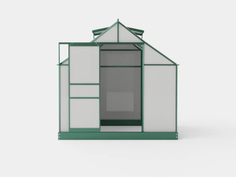 Greenhouse Venus 3800 Glass Green 3D Model