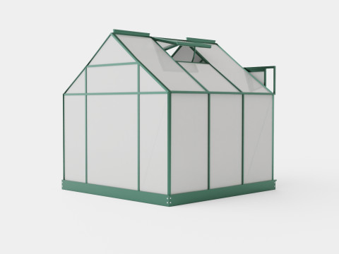 Greenhouse Venus 3800 Glass Green 3D 模型
