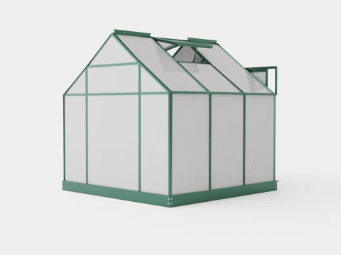Greenhouse Venus 3800 Glass Green 3D Model