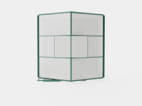Greenhouse Venus 3800 Glass Green 3D 模型