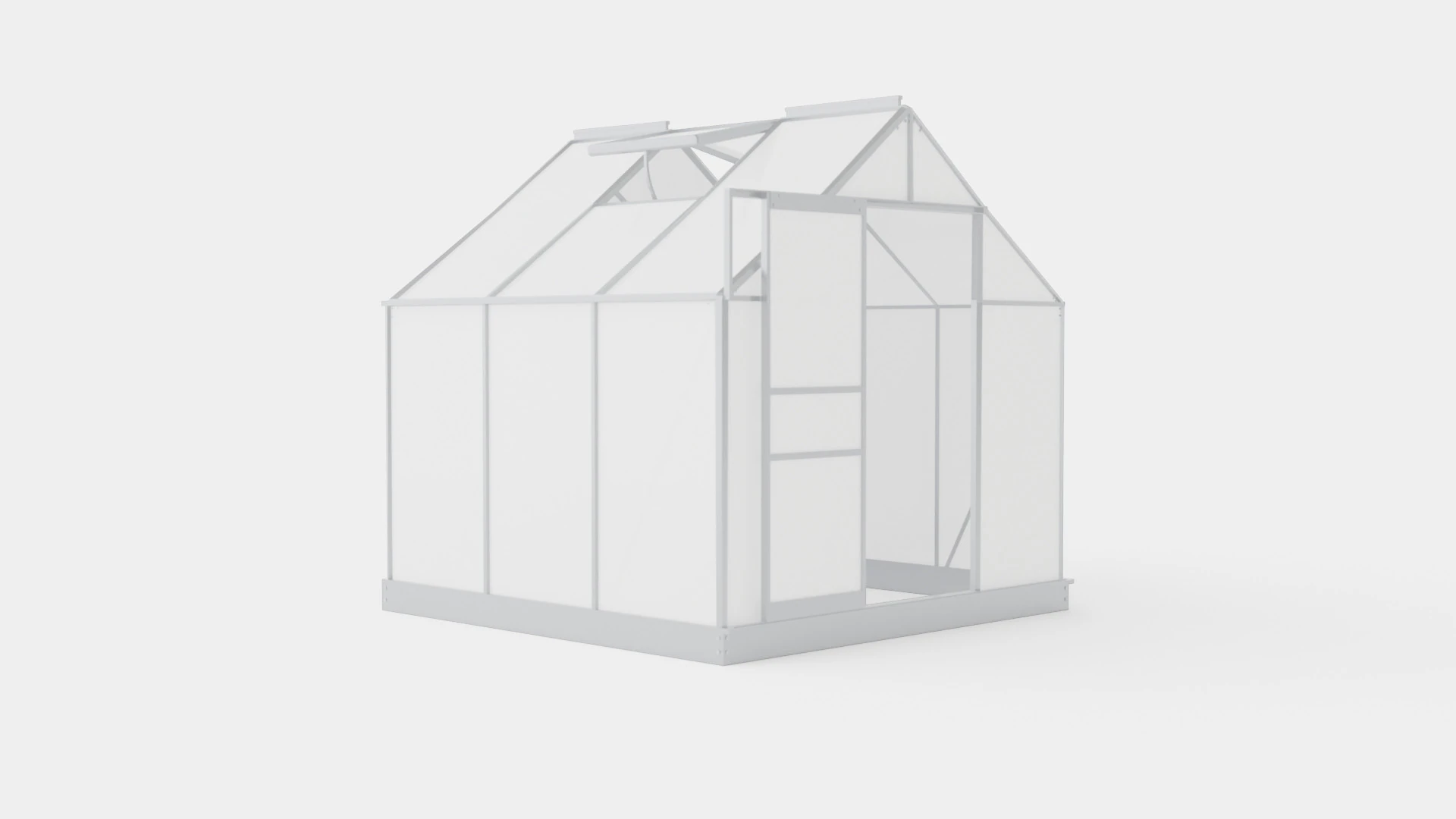 Greenhouse Venus 3800 Poly ALU 3D Model .c4d .max .obj .3ds .fbx .stl .blend 