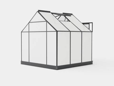 Greenhouse Venus 3800 Poly Black 3D Model