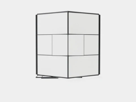 Greenhouse Venus 3800 Poly Black 3D Model