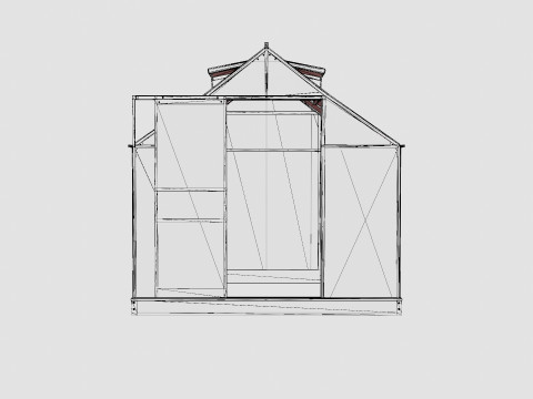 Greenhouse Venus 3800 Poly Black Model 3D