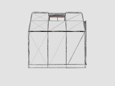 Greenhouse Venus 3800 Poly Black Model 3D