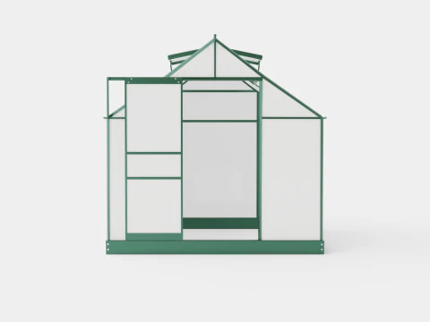 Rumah Kaca Venus 3800 Poli Hijau Model 3D