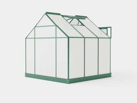 Rumah Kaca Venus 3800 Poli Hijau Model 3D