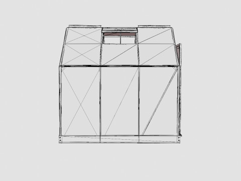 Greenhouse Venus 3800 Poly Green Modelo 3D