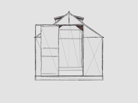 Greenhouse Venus 5000 Glass ALU 3D Model