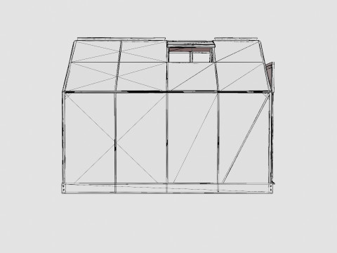 Greenhouse Venus 5000 Glass ALU 3D Model