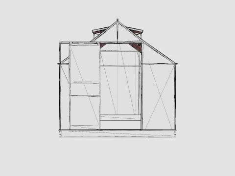 Greenhouse Venus 5000 Glass Black 3D Model