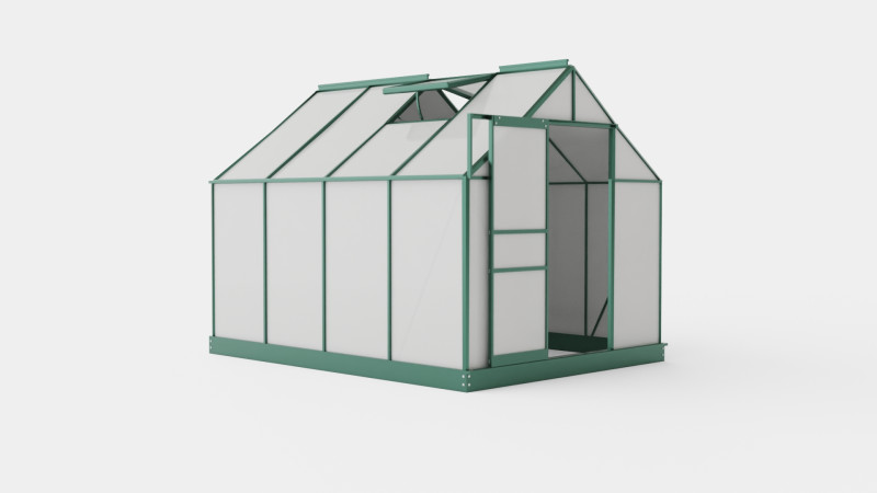 Greenhouse Venus 5000 Glass Green 3D Model .c4d .max .obj .3ds .fbx .stl .blend 