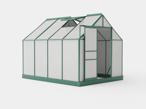 Estufa Venus 5000 Vidro Verde Modelo 3D