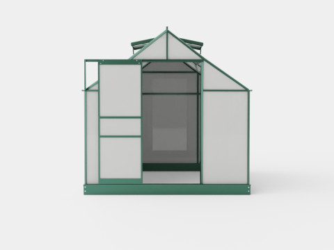 Greenhouse Venus 5000 Glass Green 3D Model