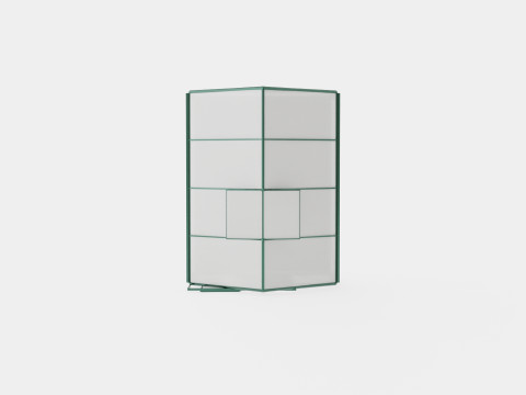 Greenhouse Venus 5000 Glass Green 3D Model