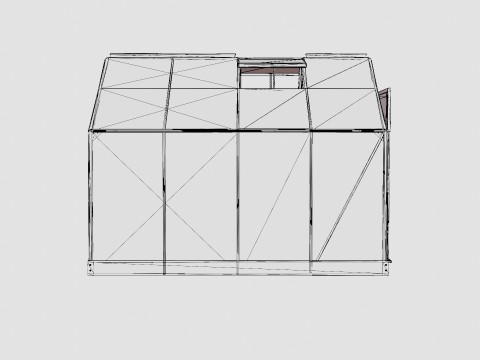 Greenhouse Venus 5000 Glass Green 3D Model