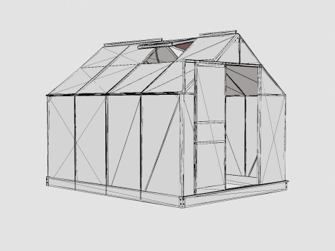 Greenhouse Venus 5000 Poly ALU 3D Model