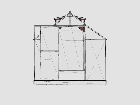 Greenhouse Venus 5000 Poly Black 3D Модель