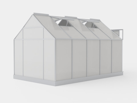 Greenhouse Venus 6200 Glass ALU Modelo 3D