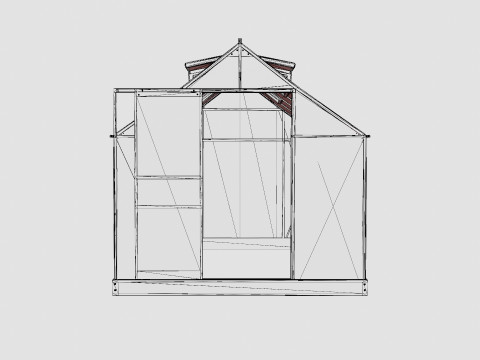 Greenhouse Venus 6200 Glass ALU Modelo 3D