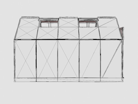 Greenhouse Venus 6200 Glass ALU Modelo 3D