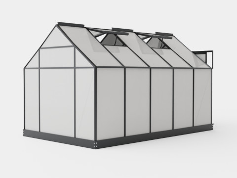 Greenhouse Venus 6200 Glass Black 3D 모델