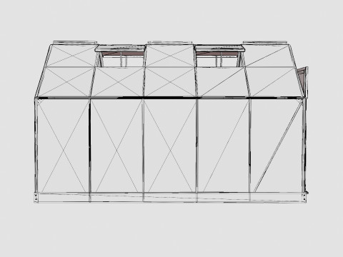 Greenhouse Venus 6200 Glass Black 3D 모델