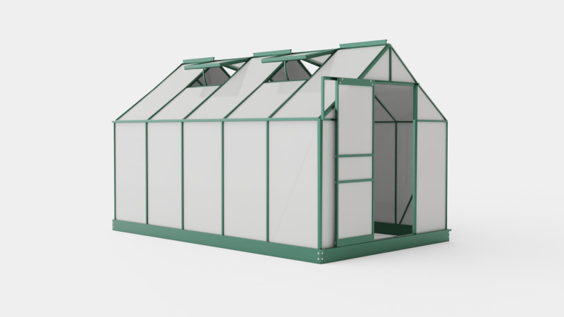 Greenhouse Venus 6200 Glass Green 3D Model .c4d .max .obj .3ds .fbx .stl .blend 