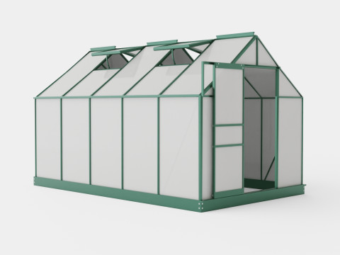 Greenhouse Venus 6200 Glass Green 3D Model