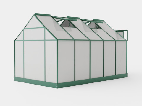 Greenhouse Venus 6200 Glass Green 3D Model