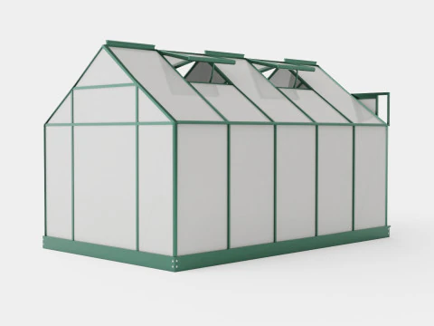 Greenhouse Venus 6200 Glass Green 3D Model