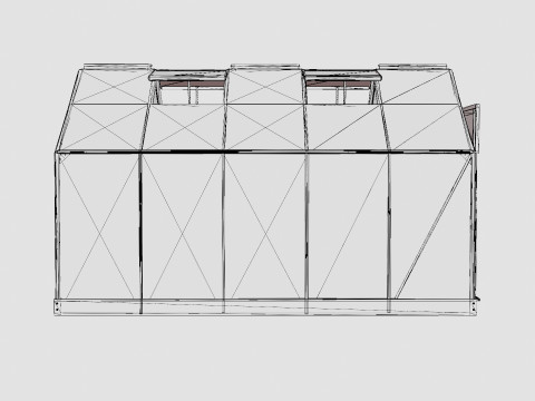 Greenhouse Venus 6200 Glass Green 3D Model