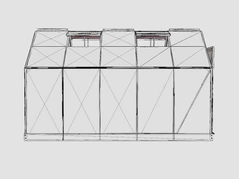Greenhouse Venus 6200 Glass Green 3D Model